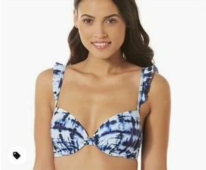 Bikini Bathing Suit Swim Set Tie Dye Print 3 Pieces 2 Tops 1 Bottom Bongo NWT! - Picture 1 of 12