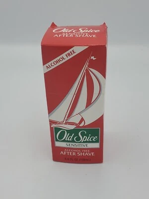 NOVO Vintage Old Spice After Shave Sensitive Original 4oz - Star Cap 1995 Novo Na Caixa - Imagem 1 de 4
