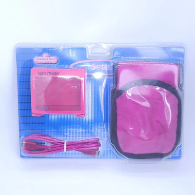 Zubehör Set f. Gameboy Color/Pocket ✩ Light Master Licht Linkkabel Tasche ✩ Pink - Bild 1 von 2
