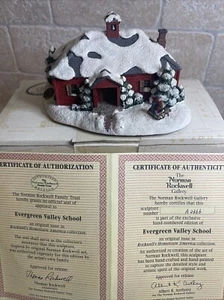 1993 NORMAN ROCKWELL HOMETOWN AMERICA COLLECTION EVERGREEN VALLEY SCHOOL #A4286 - Bild 1 von 10