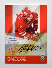 2021-22 Sereal KHL Platinum Autograph #ONE-A118 Justin Danforth 05/11