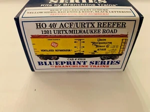 Blueprint Series HO Kit 1201 40' ACF/URTX Reefer Milwaukee Road #87019 - Picture 1 of 3