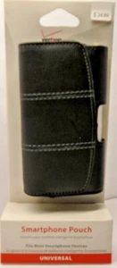 Verizon Universal Vegan Leather Pouch with Belt Clip for Most Smartphones 4 3/4" - Picture 1 of 6