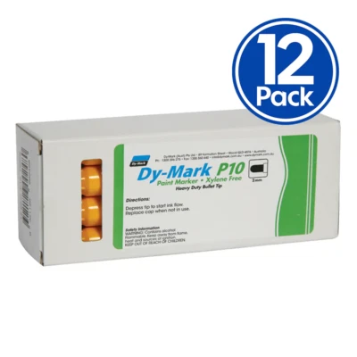 DY-MARK Paint Marker P10 Heavy Duty Bullet Tip Yellow 2mm x 12 Pack - Image 1 of 2