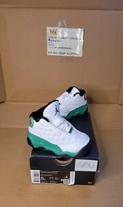 NEW Nike Air Jordan 13 Retro White Lucky Green TD 414581-113 Size 5C Toddler Boy