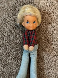 Sammlerstück 1975 Honey Hill Bunch Mattel Puppe Spunky Taiwan kariert blonde Sommersprossen - Bild 1 von 8