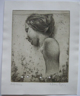 Klaus Böttger (1942-1992) Mädchen VII Orig. Radierung 1970 signiert   - Bild 1 von 4