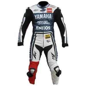Real Cowhide Leather Motorcycle Biker Suit Motorbike Racing Protective Suit - Picture 1 of 7