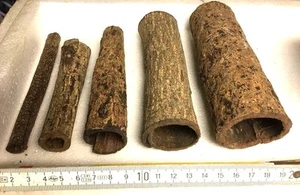 Sea Almond Bark Tube 1-6cm Ø Catappa Bark Catfish Cave Spawn SHELTER HIDE smbb - Picture 1 of 1