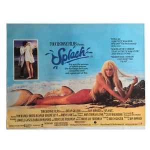 SPLASH (1984) RARE VINTAGE 40"x30" UK CINEMA QUAD POSTER   TOM HANKS  - Imagen 1 de 5