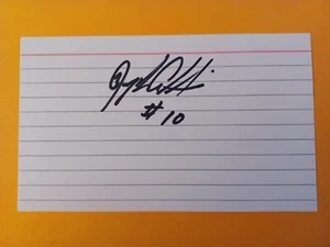 Joseph Addai Signed Index Card - Colts, LSU - Picture 1 of 1