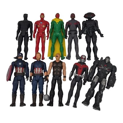 Marvel Titan Hero Series 12 inch Lot Of 10 Figures Iron Man Captain America - Image 1 of 4