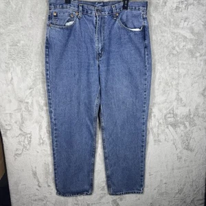 Levis Jeans Men’s 38x32 Blue 550 Relaxed Fit Straight Medium Wash Denim Cotton - Picture 1 of 12