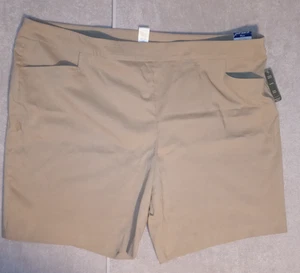 Pantalones Cortos Terra & Sky Talla 4X Plus Pull-On Mujer NUEVOS ETIQUETAS Arena 2 Bolsillos Frt Elásticos - Imagen 1 de 9