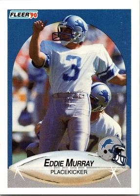  1990 Eddie Murray 3 Lions 282 Fleer Football Sports Trading Card  - Image 1 of 2