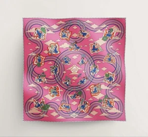 HERMES Petite Carre 45 Gavroche Carres Volantes Bufanda Rosa Mantón de Seda con Etiquetas de Caja - Imagen 1 de 9