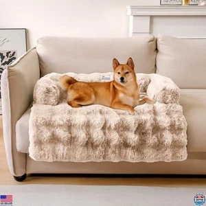 Divertida funda de sofá mullida difusa - Protector de cama y sofá lavable para perros para mascotas - Imagen 1 de 6