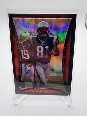 2008 Bowman Chrome Refractor Randy Moss #BC169 HOF - Image 1 of 2