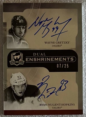 Wayne Gretzky & RNH 2011-12 Upper Deck The Cup Enshrinements Auto /25 - Image 1 of 2