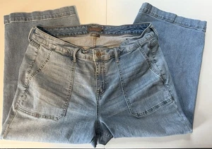 Torrid Womens Crop Wide Leg Vintage Stretch High-Rise Jean Plus Denim Size 18 - Picture 1 of 6