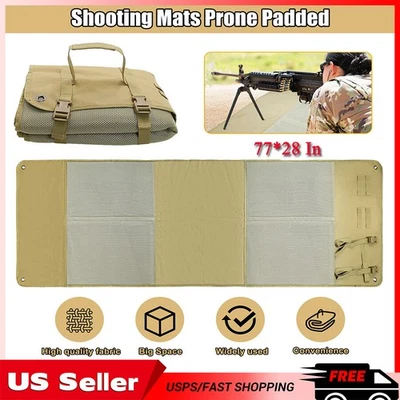 Alfombra de tiro portátil táctica propensa acolchada enrollable impermeable plegable caza Foto 1 de 4