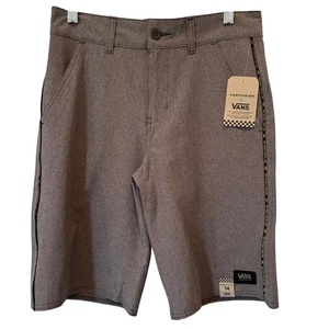 NWT! Vans Vanphibian Hybrid Shorts Asphalt Gray Boys Size 14 Skate Surf Beach - Picture 1 of 12