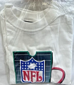 NFL Sunday Ticket T-Shirt Uomo Bianca Taglia XL Calcio Vintage NOS in Confezione - Foto 1 di 4