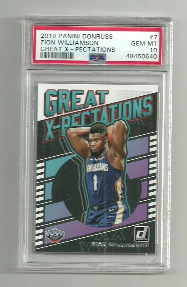 2019 PANINI DONRUSS Zion Williamson Great X-Pectations Rc Rookie PSA 10 - Image 1 of 1