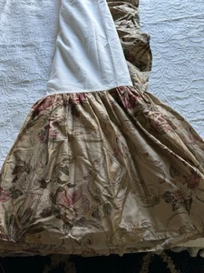 Ralph Lauren Guinevere King Bedskirt Cotton Sateen 15” Drop Flaw - Picture 1 of 5