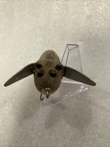 c. 1942  Heddon Dowagiac Crazy Crawler 2120GM Grey Mouse Antique Fishing Lure - Picture 1 of 15