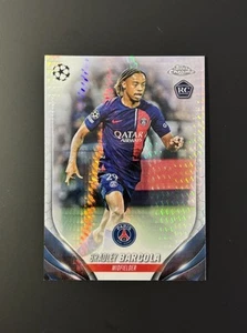 2023-24 Topps Chrome Bradley Barcola Pulsar Refractor #69 Paris Rookie RC PSG - Bild 1 von 2