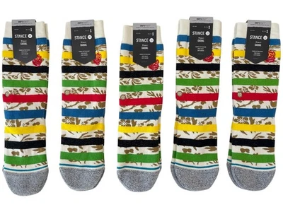 Stance женщин лепесток питания в полоску носки 5 экипажа высоты размер маленький 5-7,5 $75 Рекомендуемая розничная цена производителя - Изображение 1 из 4