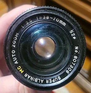 Super Albinar MC Auto Zoom 38-70mm 1:3.5 Zoom Lens Olympus OM Mount Exc !! - Picture 1 of 3