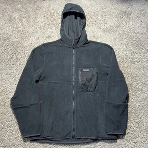 Patagonia Men's Microdini Hoody Size Large Dark Gray Fleece Lightweight Full Zip - Picture 1 of 8