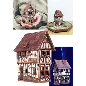 Elegant Handmade Ceramic House - Seasonal Decor & Candle Holder for Your Home - Picture 1 of 11