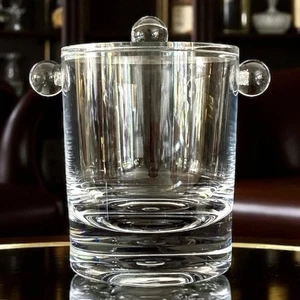 Caspari Ice Bucket Acrylic Lucite Clear Vintage Style Barware Cooler 60 oz READ - Picture 1 of 12