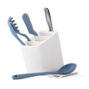 Angled Utensil Holder for Countertop | Space-Saving Kitchen Organizer for Lar... - Picture 1 of 8