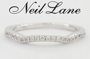 Neil Lane Diamant Kontur Hochzeit Jahrestag Bandring 14 Karat Weißgold - Bild 1 von 7