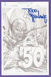 Variante de boceto McFarlane firmada King Spawn #50 1:1000 ¡con certificado de autenticidad y boceto firmado!🔥 - Imagen 1 de 5