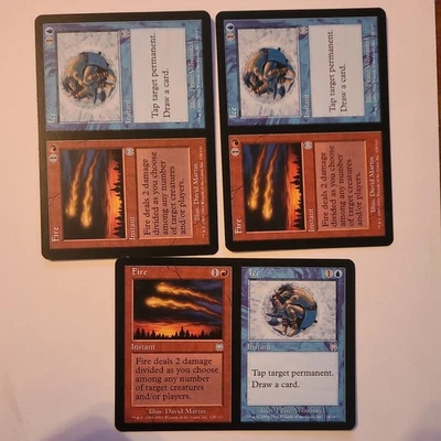3x MTG fire ice, Apocalypse, instant 128 - Image 1 of 2