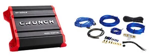 Crunch GP-1000.2 Ground Pounder 1000 Watt 2-Channel Car Stereo Amplifier+Amp Kit - Picture 1 of 12