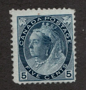 Canadá 1899 Sc# 79 - 5¢ Reina Victoria serie "Numeral". MNH - Imagen 1 de 1