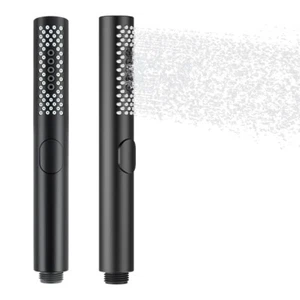 Black Shower Head Cylindrical G2/1" Connector Handheld Shower Head 3 Spray Modes - Picture 1 of 12