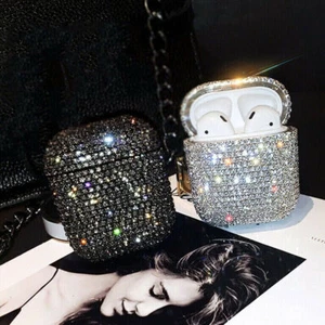 Luxury Bling Diamond Hard Case For Apple AirPods 2 1 Glitter Airpod Protector - Zdjęcie 1 z 13