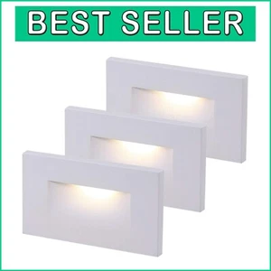 Elegant 3000K Warm White LED Step Lights, 3-Pack - Ideal for Indoor/Outdoor Use - Picture 1 of 9