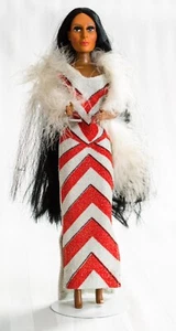 Cher Puppe Mego Bob Mackie Radiant Barbie AA Körper 1976 Feder Boa Vintage 70er - Bild 1 von 8