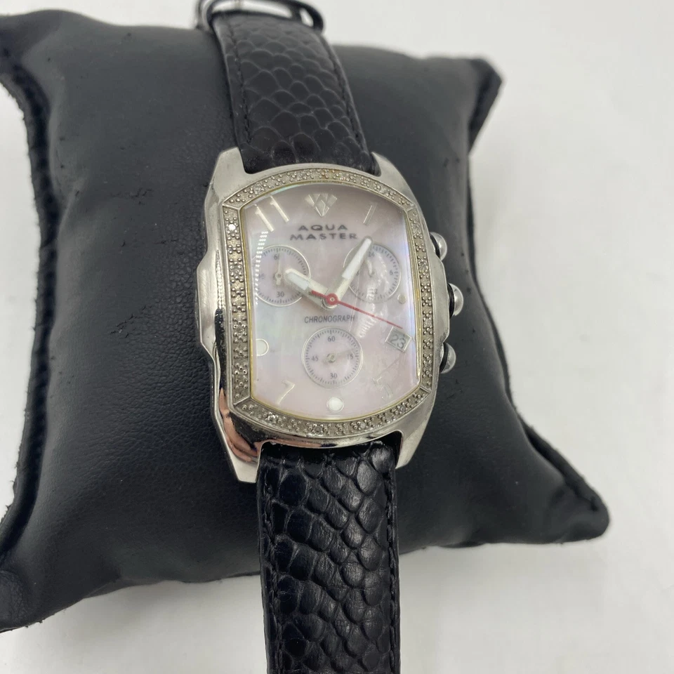 AQUA MASTER “ Chronograph “ Watch- W/ Battery & Guaranteed!  - Image 1 of 4