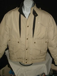 Pacific Trail Sportswear Beige/Blk. Down Filed Poly/Cotton Nylon Lining Jacket M - Picture 1 of 10