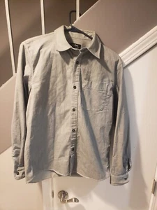 APC Men's Button Down Oxford Long Sleeve Cotton Shirt - Light Stripe Blue - S - Picture 1 of 3
