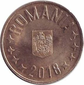 Romanian Coin 50 Bani | Eagle | Crown | Romania | 2018 - 2021 - Image 1 of 2